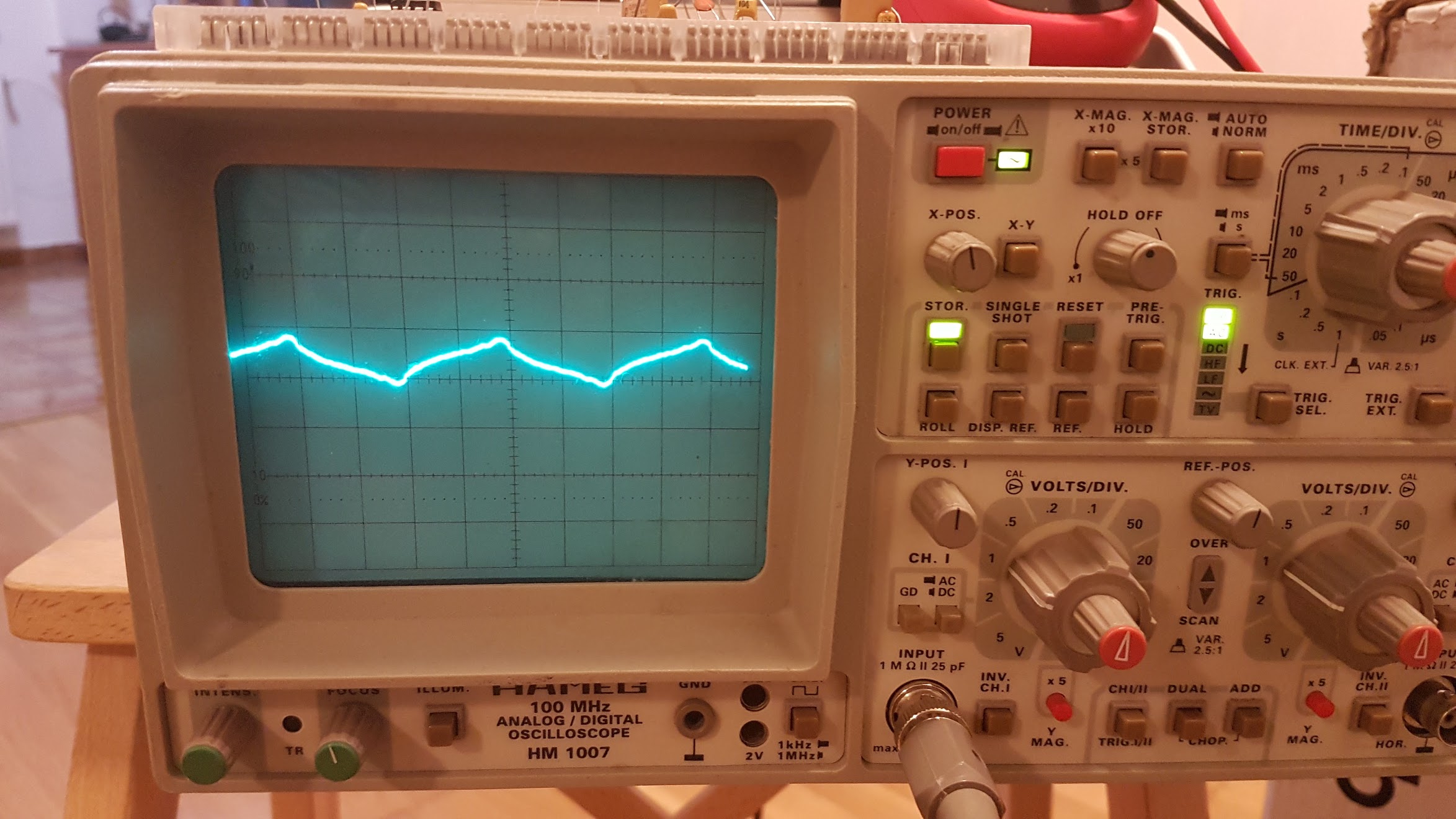 Energy monitor oscilloscope